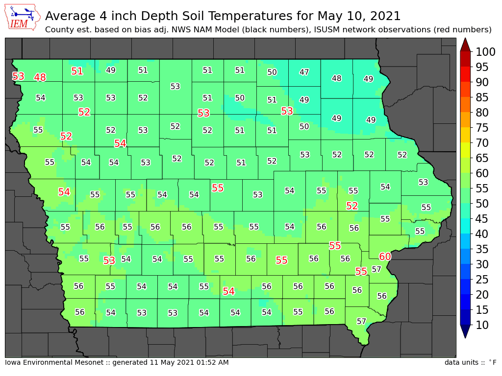 Temporary pause in crop development with cool nights and soil temps.  GDU's will accelerate this weekend and with recent rains &amp; those forecasted development will quicken.  No harm done at all.  Development still driven by soil temp at this early crop stage.