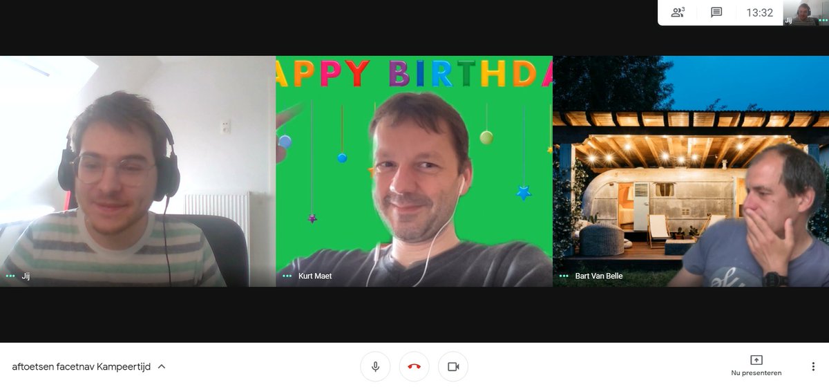 CaerelsJan's tweet image. When I join a meeting &amp;amp; our webdev partner remembered my birthday😇 

#coworks