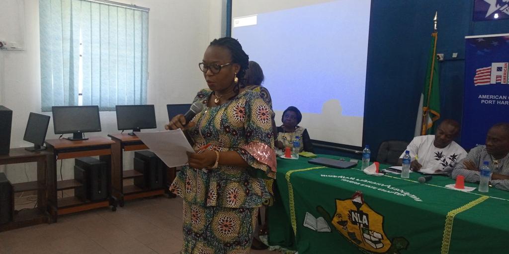 NLA_Rivers's tweet photo. An Orphanage was visited and books donated to them. Students who came for the activity all left with books. 
Lectures were presented drawn from the theme of the World Book Day. https://t.co/L4dOX2Rkjw
