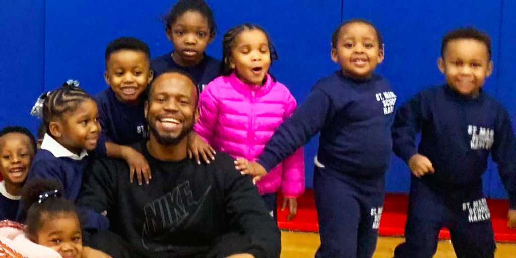 "When I started last year, David Ellis, the librarian, came to me and said, you don’t understand the importance of the job you are doing. He asked: how many male teachers did you have growing up?" <a href="/StMarkHarlem/">Saint Mark the Evangelist School</a> teacher Mr. J reflects: partnershipnyc.org/a-driven-educa… <a href="/PGeducator/">Profound Gentlemen</a>