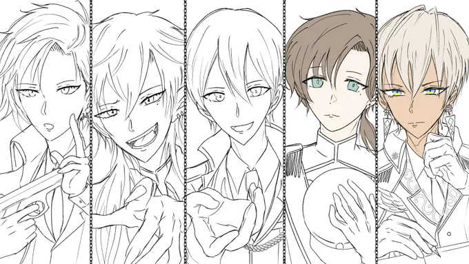 自分の絵でこんなこと言うのもあれだけど、色入ると息吹き込まれた感じするの好き 