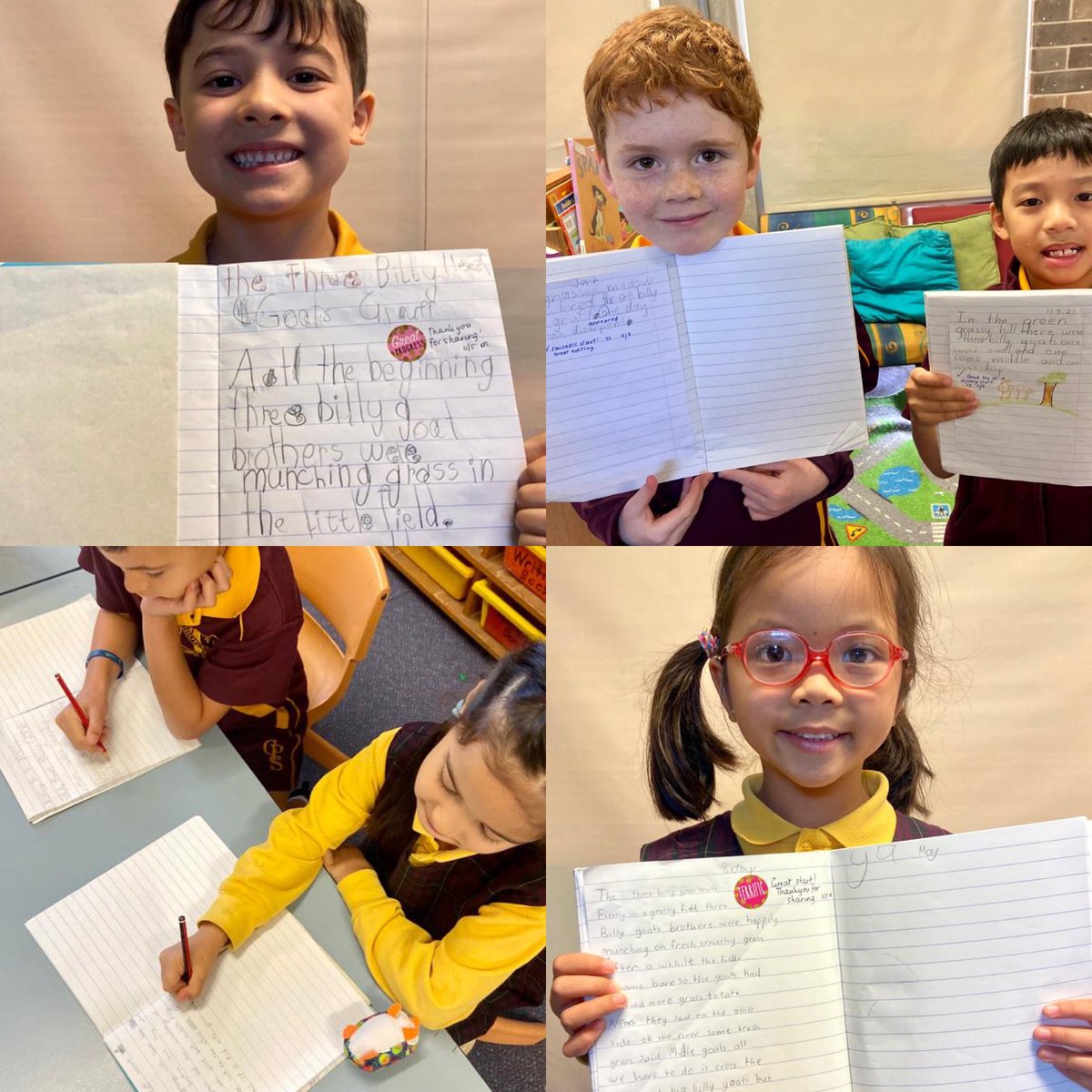 Stage 1 students working hard to summarise texts using a narrative story graph. #sevenstepstowritingsuccess