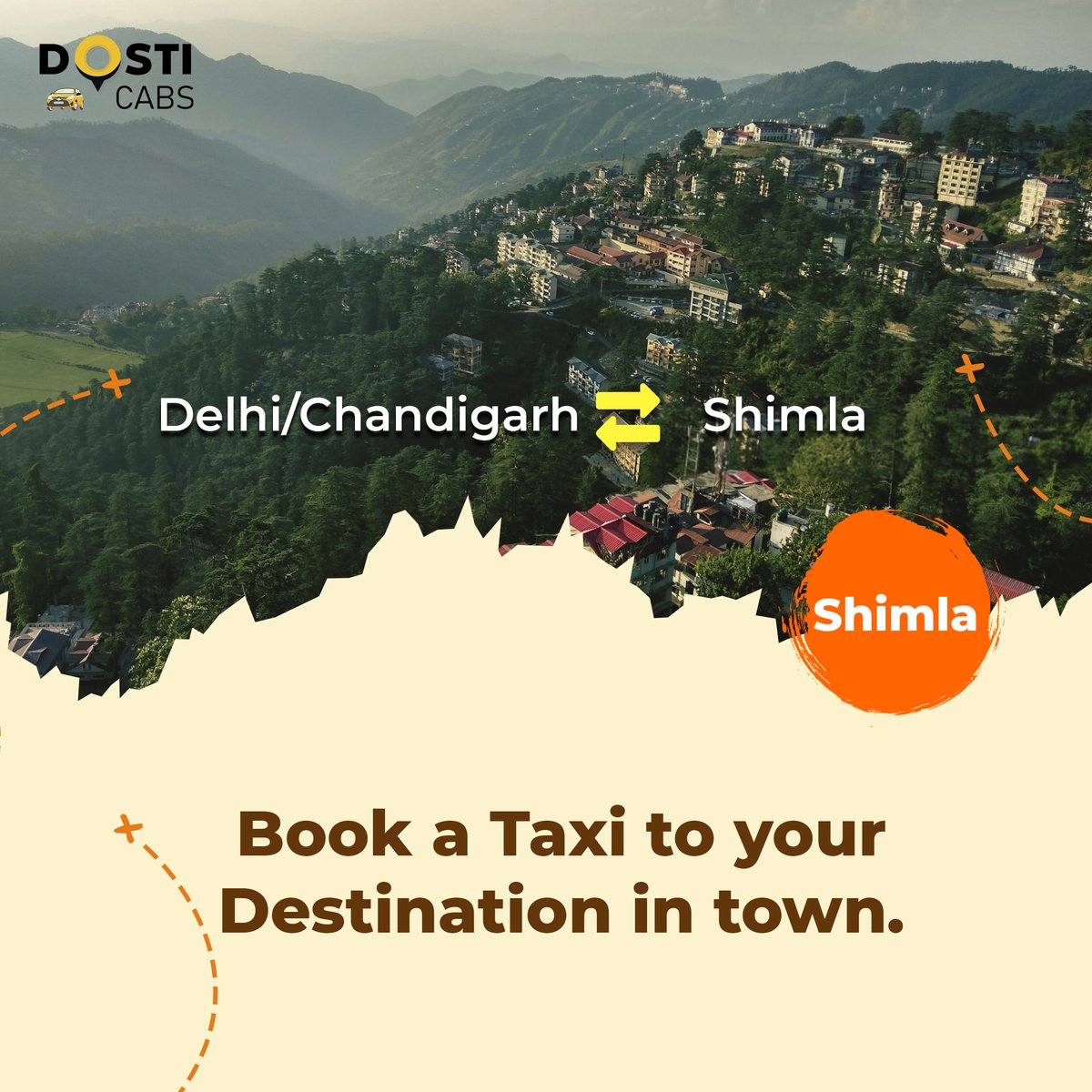 When you book a CHANDIGARTH TO SHIMLA service with #DostiCab, you can be assured that Our promise of quality is met.
> Clean Car
> Transparent Billing
> Reliable Service
> Courteous Chauffeurs
> Roadtrip Experts
For Booking call us +91 7500450008
Visit : dosticabs.com
