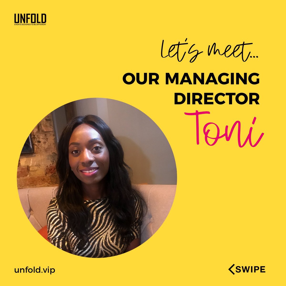 UnfoldEventsVIP's tweet image. Say hello to Toni our managing director.  Swipe 👈 to get to know her a little better... what are some of your favourite things? Let us know in the comments... We’d love to get to know you too