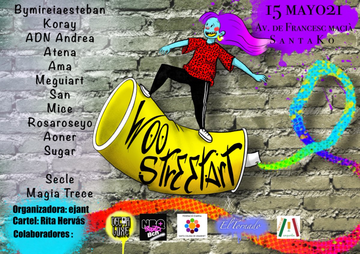 #8mestodoelaño #8m #lesdonespinten #graffiti #graffitiart <a href="/MSinguerlin/">Mercat Singuerlin</a> <a href="/OrtizGlo/">Gloria Ortiz</a> Decorluxe Nbq Barcelona