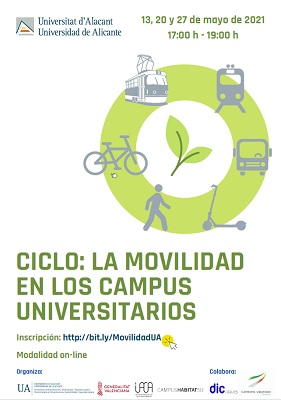 UA_Universidad's tweet photo. La #movilidad en los campus universitarios, a debate.
El ciclo organizado abordará todo lo relacionado con la movilidad, la movilidad sostenible, el agua y la gestión de emergencias en los campus universitarios.  
Más info en https://t.co/625UCeMTCP https://t.co/CG44Ih4p75