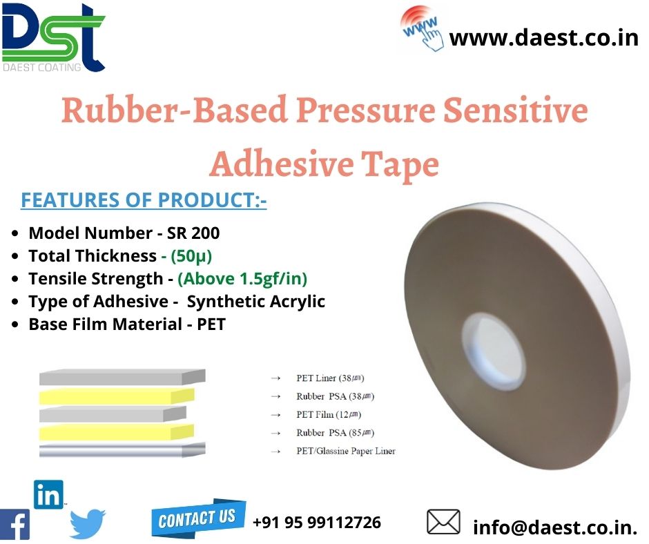 👉Removal Tape for LCD Protection Film Based on Rubber PSA.
 contact us : +91 95 99112726
 #removaltape #SyntheticRubber #PET #surfaceprotectionfilm  #manufacturer #supplier #Noida 
🌐daest.co.in/rubber-based-p…