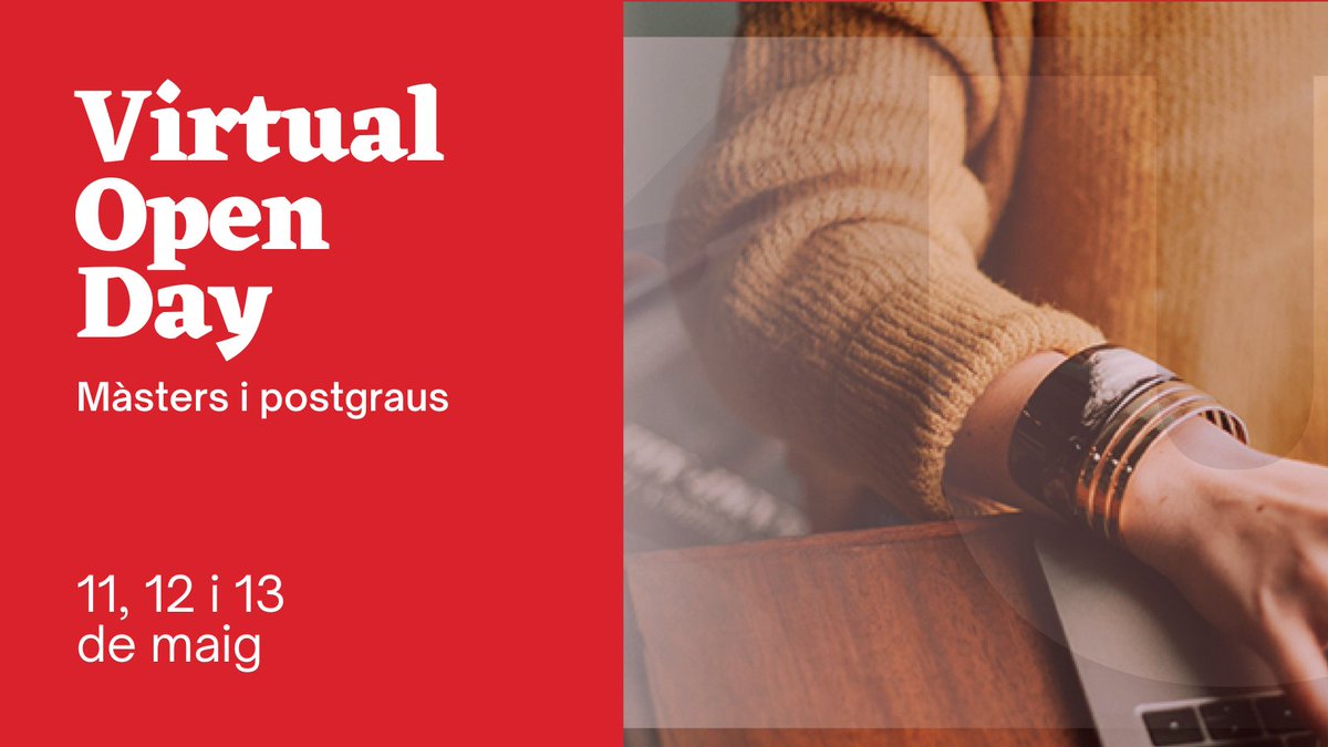 Vols ampliar la teva formació? Coneix els màsters i postgraus de la UVic a les Portes Obertes Online!
👉 Comencem avui! 11, 12 i 13 de maig.
T’hi apuntes? cloud.info-uvic.cat/virtual-open-d…
<a href="/uvic_ucc/">UVic-UCC</a> @uvic_fcontinua