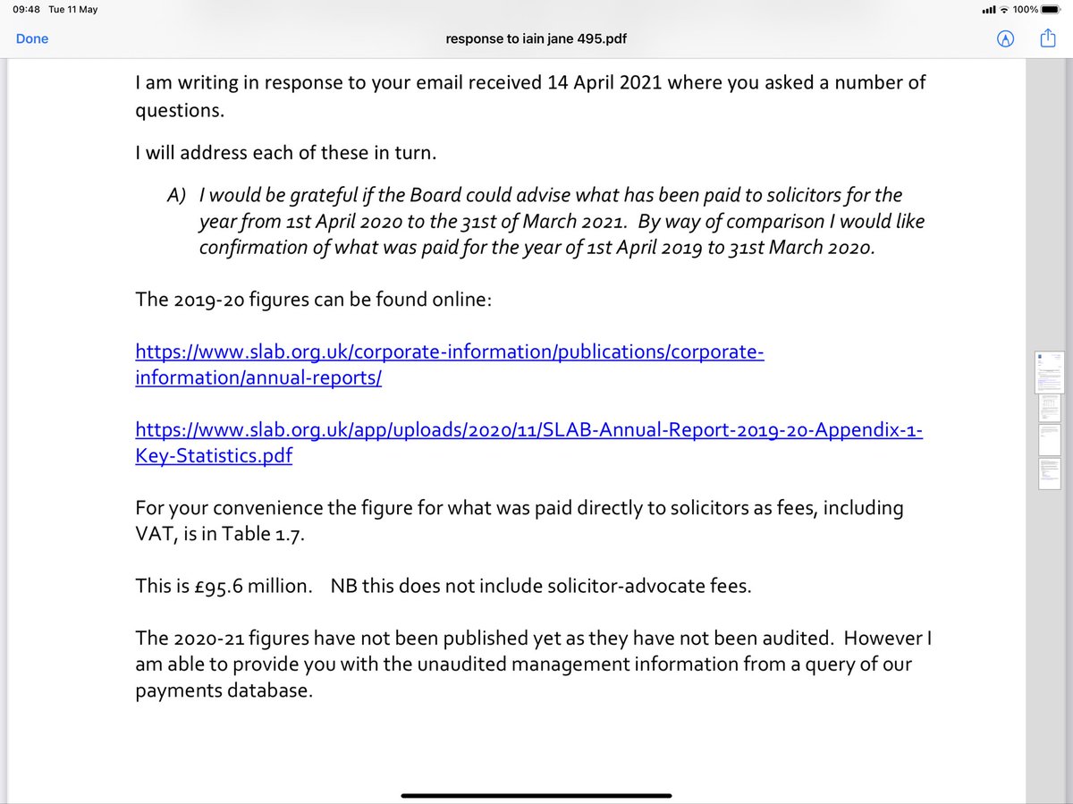 The FOI request was to try and illustrate what I was seeing in the profession but which the Scottish government calculation would suggest was not the case.