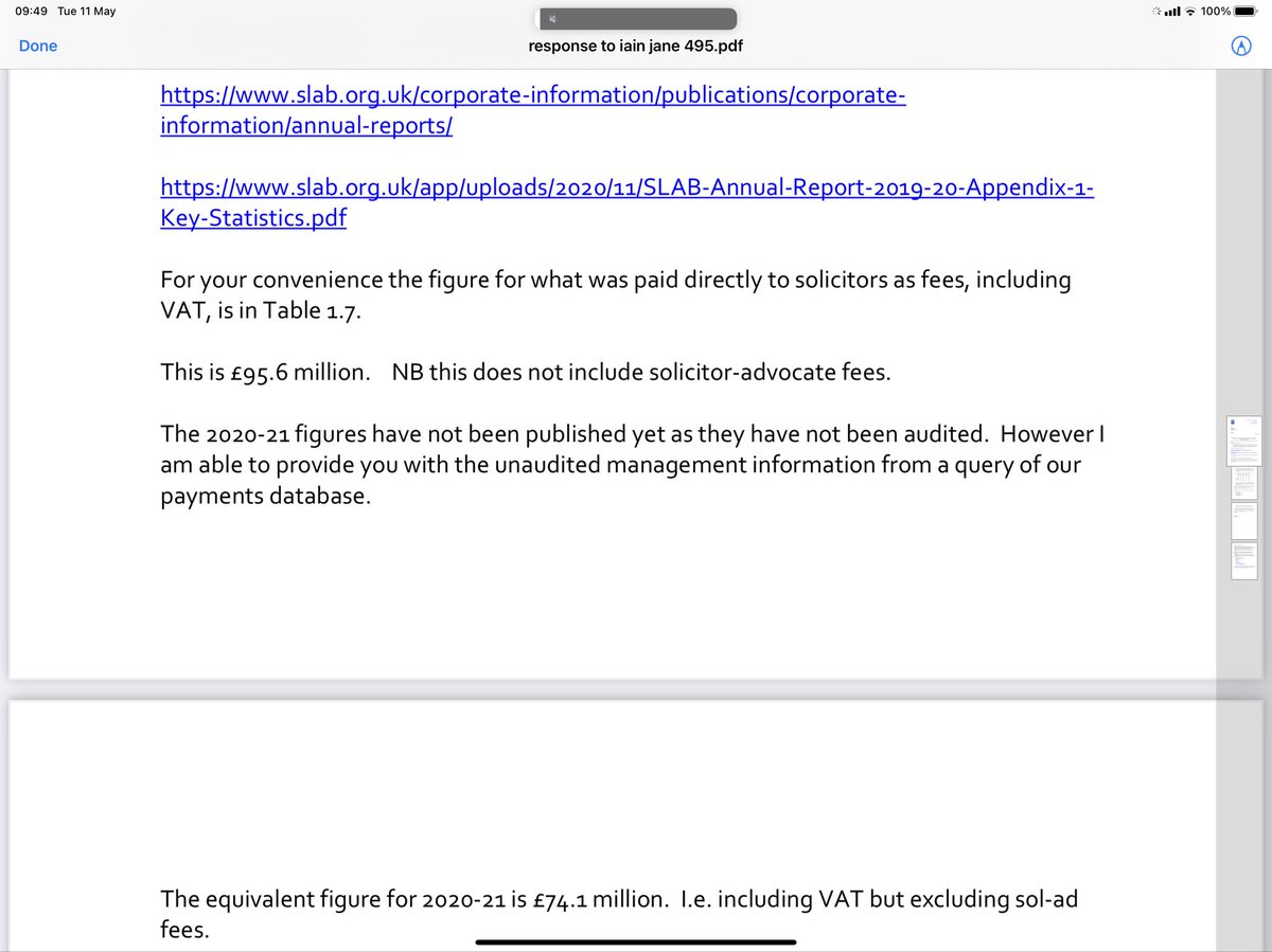 The FOI request was to try and illustrate what I was seeing in the profession but which the Scottish government calculation would suggest was not the case.