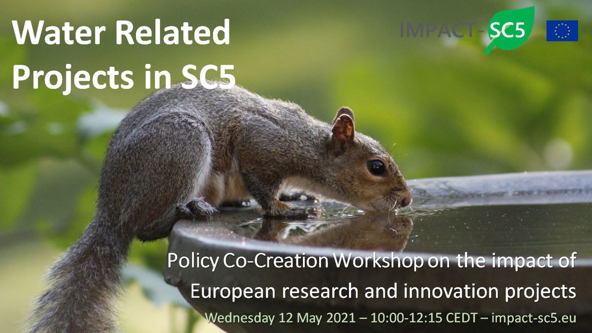 impact_sc5's tweet photo. Tomorrow will be the last of our policy co-creation workshops in our series of five, this time discussing #Water related research and innovation projects.

Please join the discussion, register here: https://t.co/V5zabJoqoF

#H2020 #HorizonEU https://t.co/09JSReCzvA