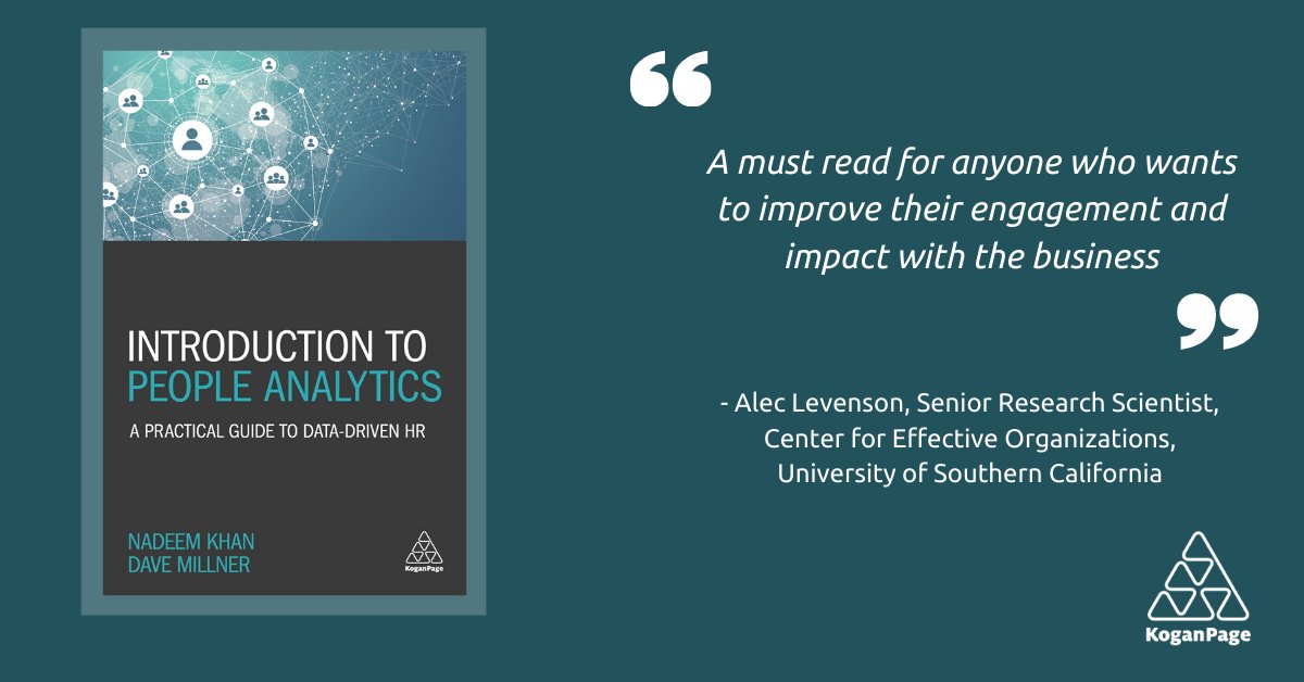 HRCurator's tweet photo. The pandemic has highlighted the need for #HR to be data driven in its approach; read 'Introduction to #PeopleAnalytics' by @nadeemrkhan @HRCurator with tools, tips &amp; case studies to help develop your capability. Use code AHR20 for 20% off  https://t.co/25jIA0PC5I #HRAnalytics https://t.co/l61Y1KUD7d