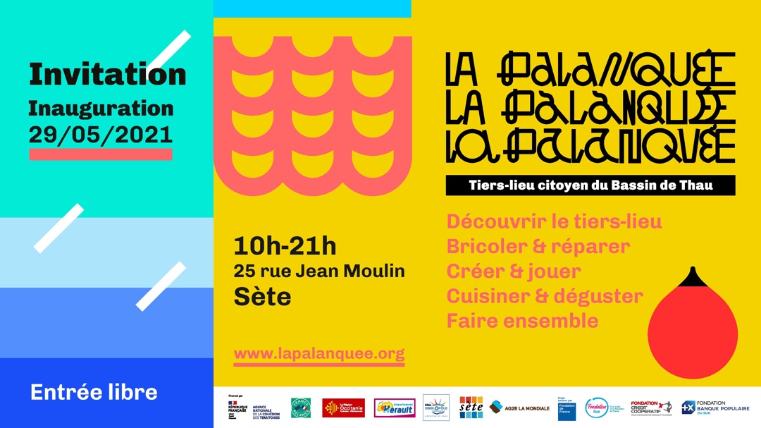 L’inauguration de La Palanquée se tiendra le 29 Mai ( de 10h à 21h ), 25 rue Jean Moulin à Sète.

BGE OUEST HÉRAULT ainsi que d’autres partenaires vous y attendrons