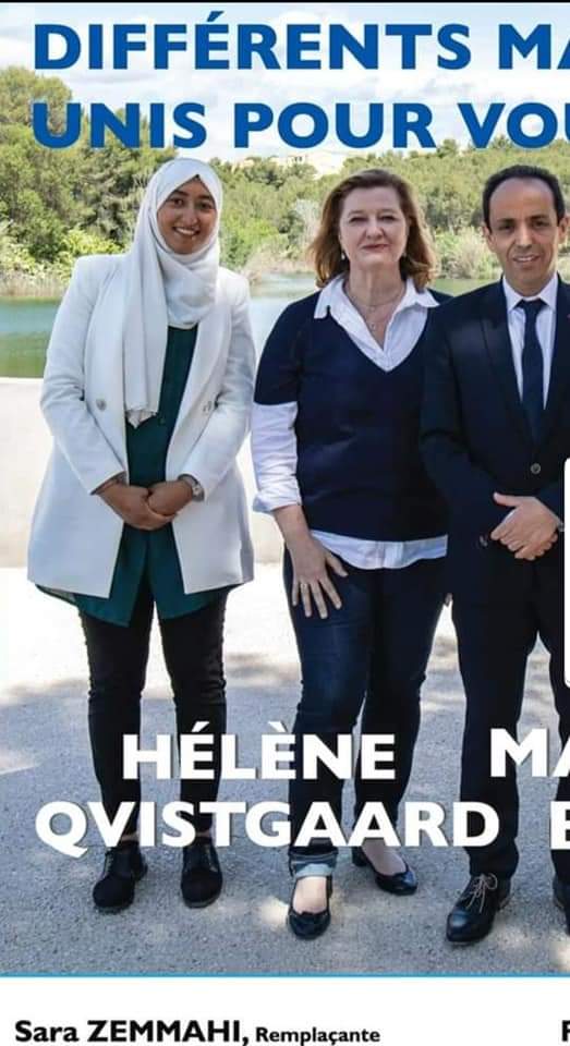 Thread :A propos de la polemique qui enfle au sein de la majorité LREM et de cette candidate voilée, quelques éléments de compréhension et illustrations plus bas:- Madame Zemmahi n& #39;est pas une simple 《 musulmane voilée》. Elle a fondé et dirigé une association ouvertement
