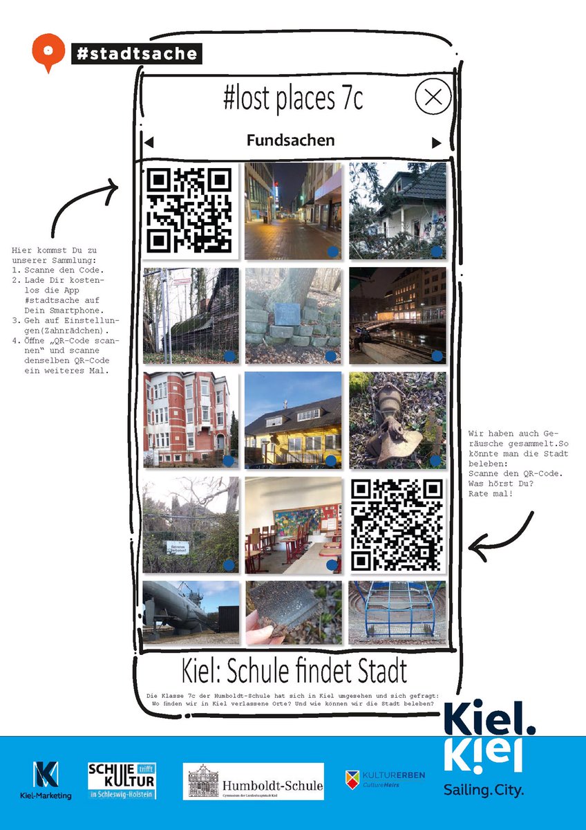 #Stadtsache: Schule findet Stadt! Statt Videokonferenzen: Ab nach Draußen! SuS der Humboldt-Schule #Kiel haben sich auf Spurensuche begeben kulturellebildung-sh.de/aktuelles/neui…. Fundstücke 1: lost places...? #schuletrifftkultur #twlz <a href="/prienkarin/">Karin Prien</a> <a href="/stadt_kiel/">Landeshaupstadt Kiel</a> @innenstadt_kiel <a href="/bildung_sh/">Bildungsministerium Schleswig-Holstein</a> 1/x