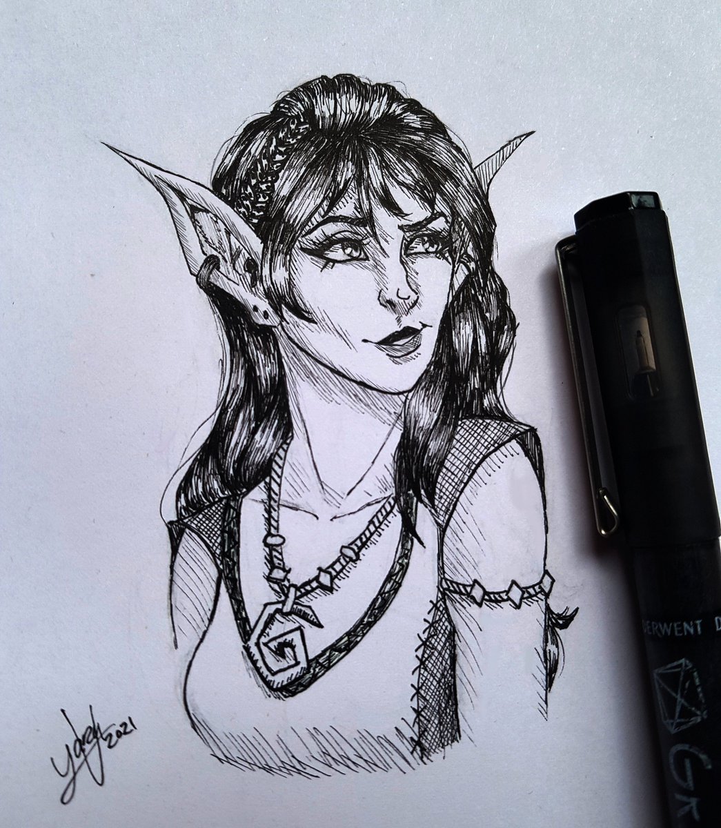 M0rimorr's tweet photo. Pointy ears are the only consistency in my art 😭 https://t.co/xS2LFpgHJT