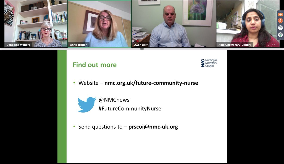 It's question time at todays @nmcnews #FutureCommunityNurse #MentalHealth nurse webinar. If you want to ask any questions, here's a few routes to use...