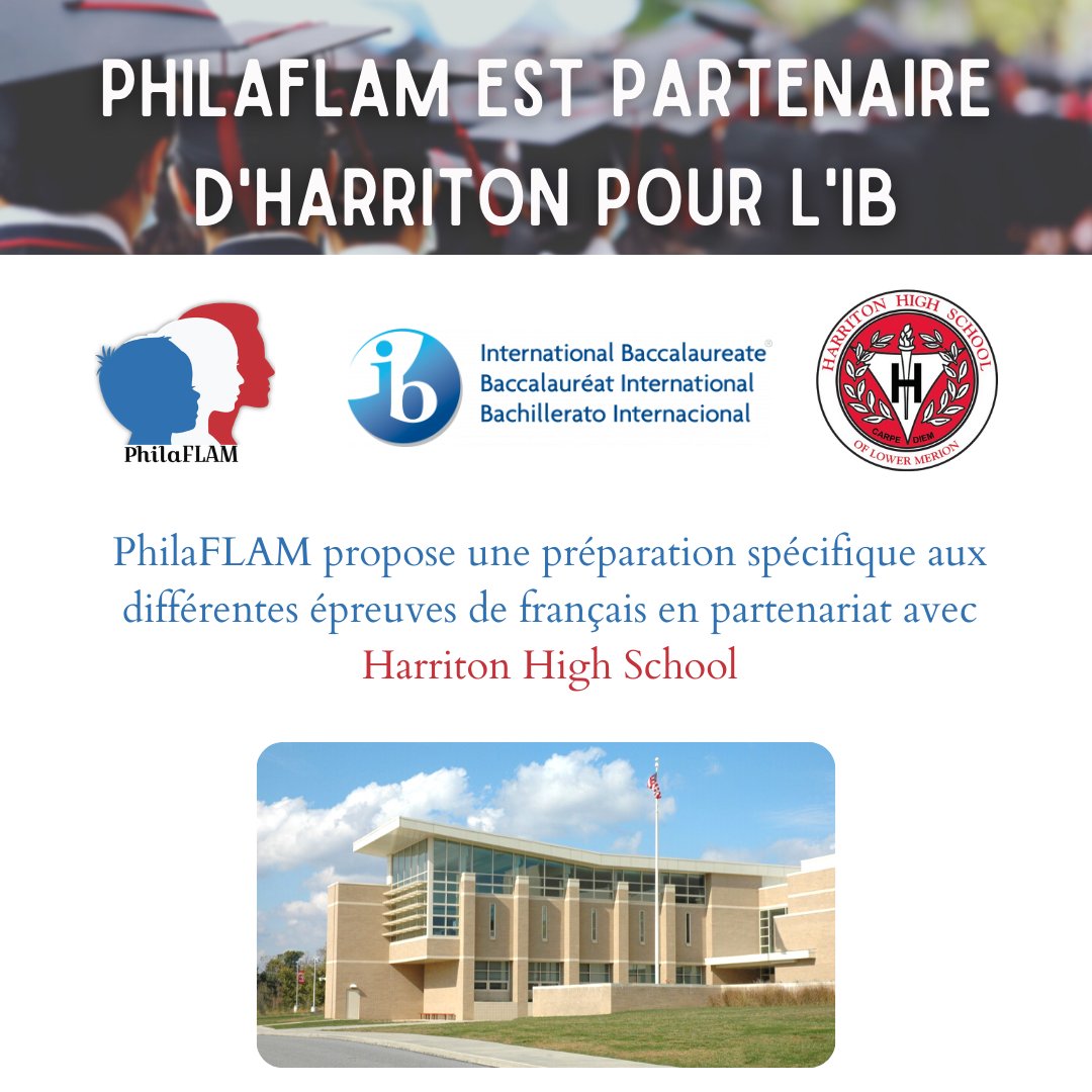 FlamPhila's tweet photo. Le Baccalauréat International nécessite un soutien particulier que PhilaFLAM et Harriton High School assurent ensemble !

Webinaire informatif le 20 mai 2021 à 18h. 
Pour s'inscrire RSVP sur : https://t.co/rPBvDL7QzX https://t.co/rekz4NGxFX