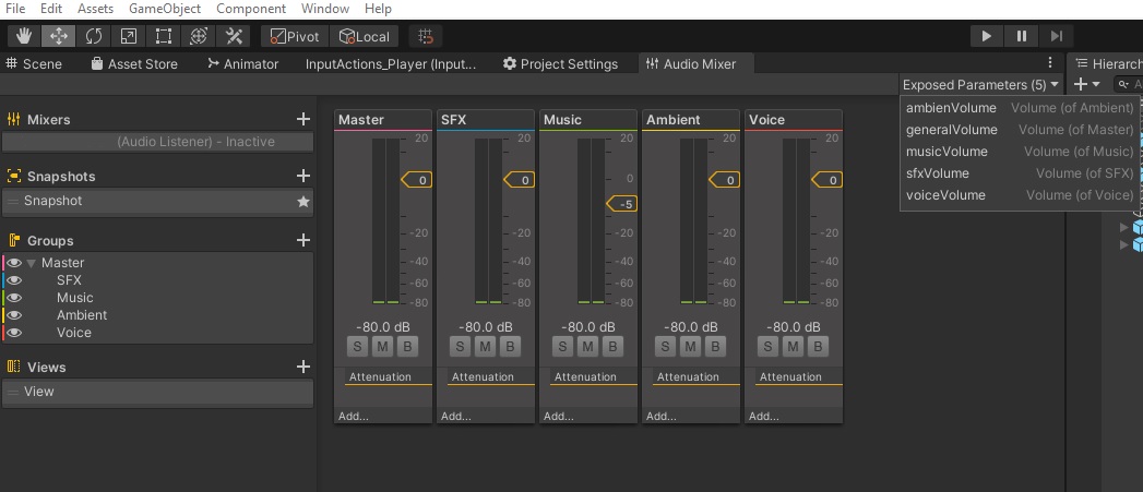 AleDomuz's tweet photo. Preparing #audioMixers for the action! 🎮
#unity @unity3d
#gamedev #indiedev #audio🎶🎼 https://t.co/esbbyqOI6o