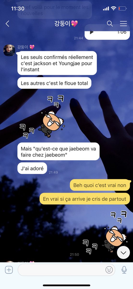 ac_1113's tweet photo. Cette conversation date du 22/01/21. Je vous jure je m’en remets pas ! 😂 https://t.co/35O7N8cPyi