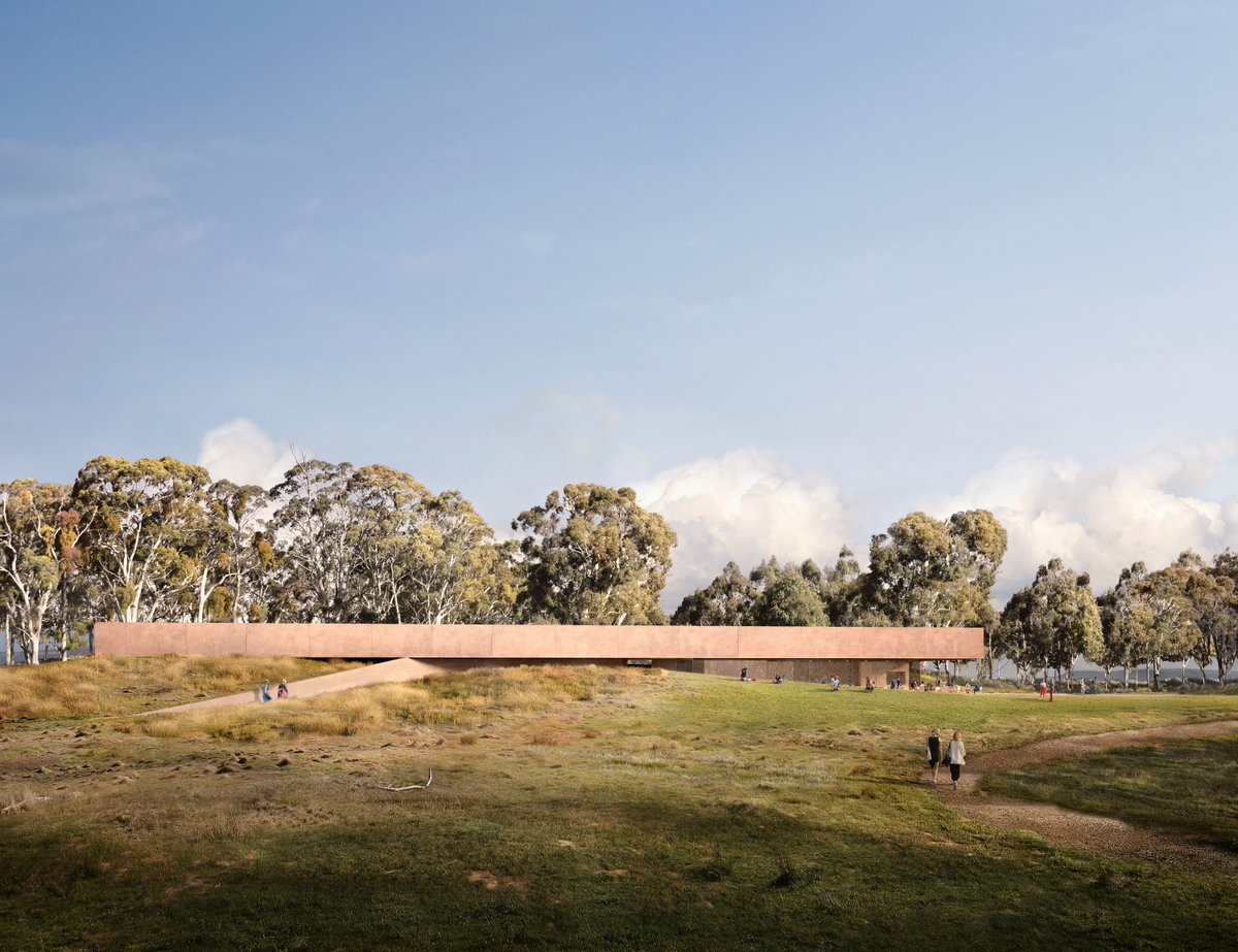 The new design by Snøhetta for the Heysen gallery in the Adelaide Hills will include a gallery, art storage facility retail outlet and restaurant. The design will allow for a reinvigorated and immersive reading of the work of artists Hans Heysen, and daughter Nora Heysen.