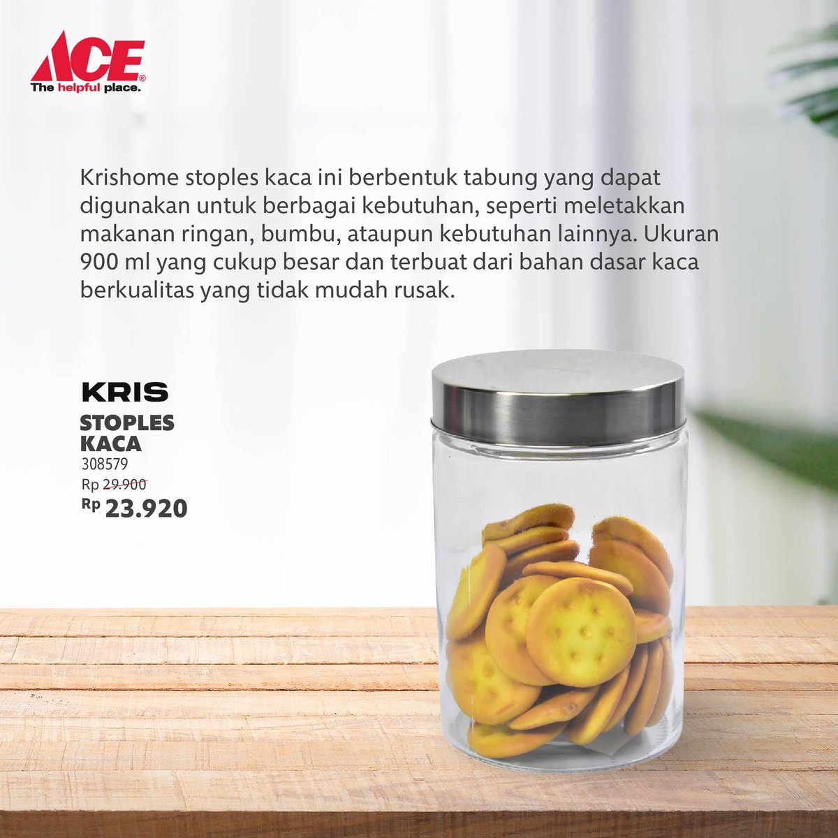 ACEIndonesia's tweet photo. Gunakan stoples untuk menyimpan kue kering Anda agar lebih tahan lama. Geser ke kiri untuk melihat koleksi stoples yang tersedia di ACE Indonesia.🙂
#ACESpesialdiBulanBerkah #Ramadan #Puasa #Stoples #Kue #KueKering https://t.co/4qu2maQOTQ