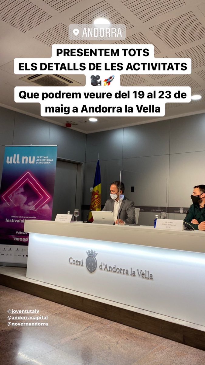 FestivalUllNu's tweet photo. Presentem tota la programació als mitjans andorrans🗞📺🚀
Podeu consultar-la a https://t.co/bycXr5Weg7 #andorra #ullnu21 @GovernAndorra @AndorraCapital https://t.co/wIU5D9wff6