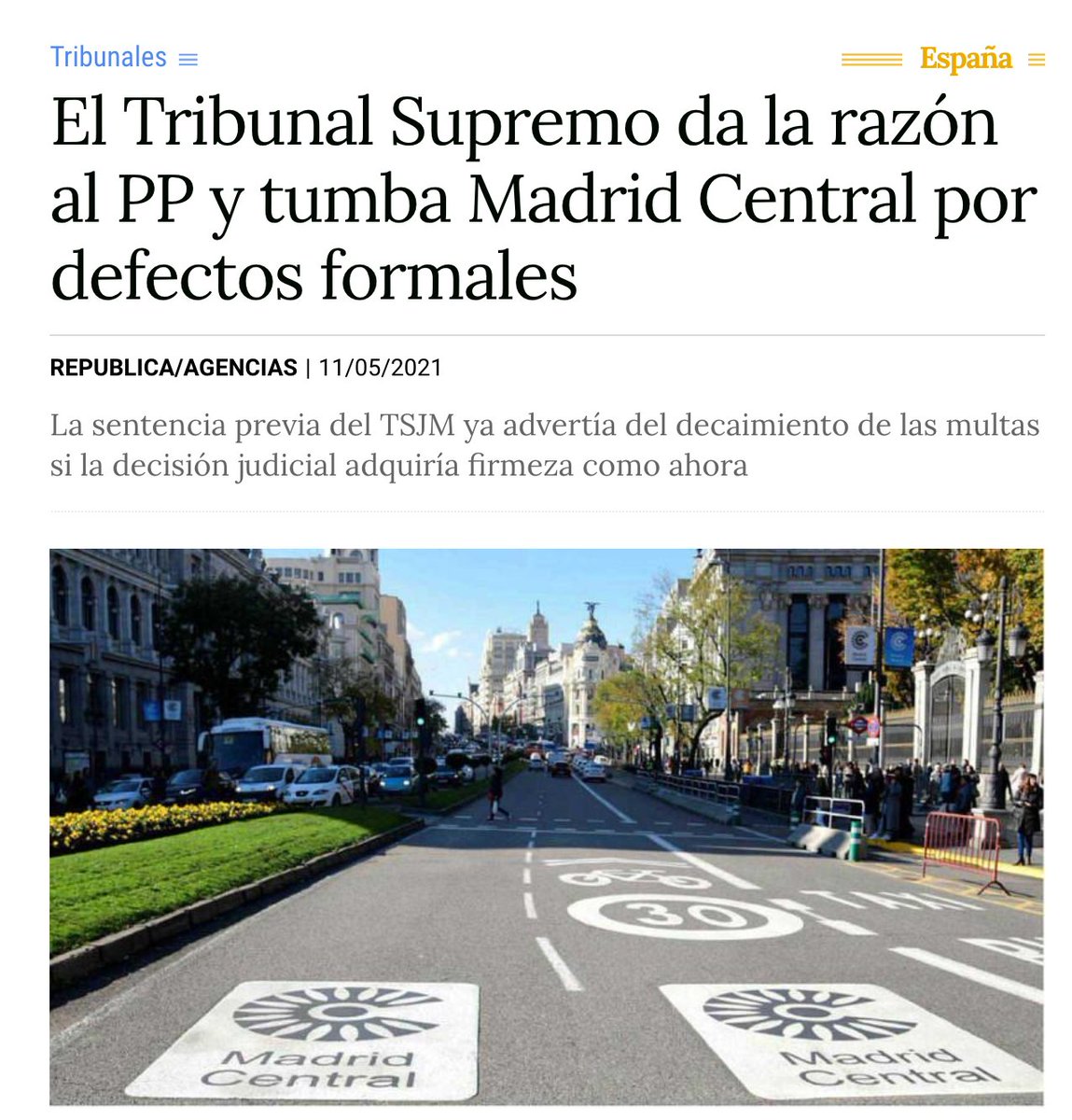 Excelente noticia para Madrid. Obstaculizar el tráfico de una de las principales arterias de la ciudad, únicamente ha generado caos y enórmes pérdidas comerciales.

Se mejora la circulación y se favorece el comercio.

Un logro de <a href="/AlmeidaPP_/">José Luis Martínez-Almeida</a> 

#AdelantePopulares
#CentroliberalES