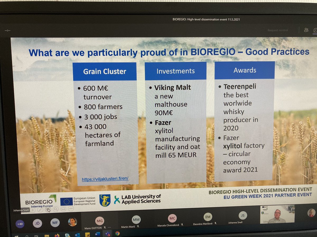 S_Vanhamaki's tweet photo. Päijät-Häme region is particularly proud of #BIOREGIOproject achievements related to the #graincluster and regional #roadmap towards #circulareconomy! #biobasedcirculareconomy Thank you @hzJuha & @snelljohannam! @LABfinland @PHliitto #viljaklusteri @interregeurope @GreenLahti2021 https://t.co/6zqpLZh2hz