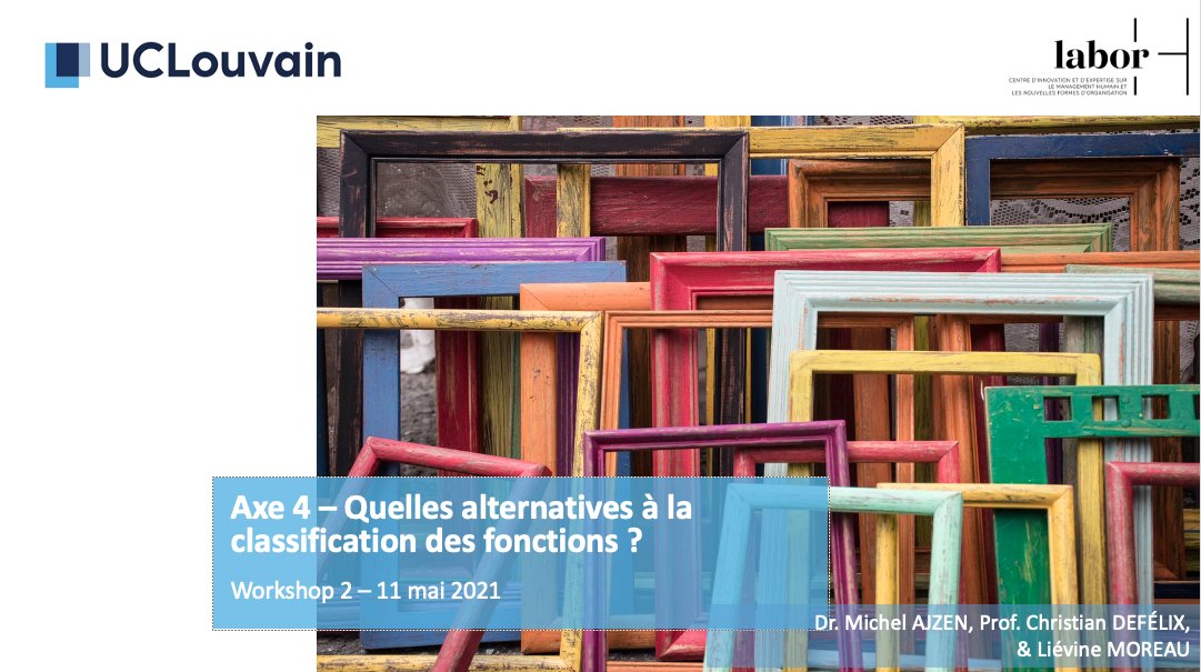 laborH2's tweet photo. Quelles alternatives à la classification des fonctions dans un contexte d'agilité ? ⏩ Le labor-H étudie ces alternatives et en questionne les implications pour le Management Humain.⏩ https://t.co/DVCEoUEUJ4
#ManagementHumain #Classification  @LouRIM_Research  @UCLouvain_be https://t.co/1ZXq14VCcc