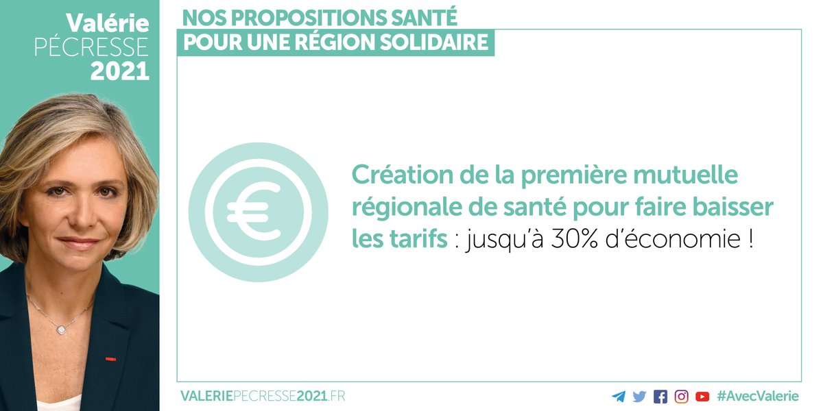 vpecresse's tweet photo. Création de la première mutuelle régionale, désengorgement des urgences, lutte contre la désertification médicale, soutien aux soignants et aux aidants familiaux, garantie immobilière solidaire, etc.

👩🏽‍⚕️🩺Découvrez nos propositions santé sur▶️ https://t.co/YO39OJX3Ca #AvecValérie https://t.co/KJVIWEZdiE
