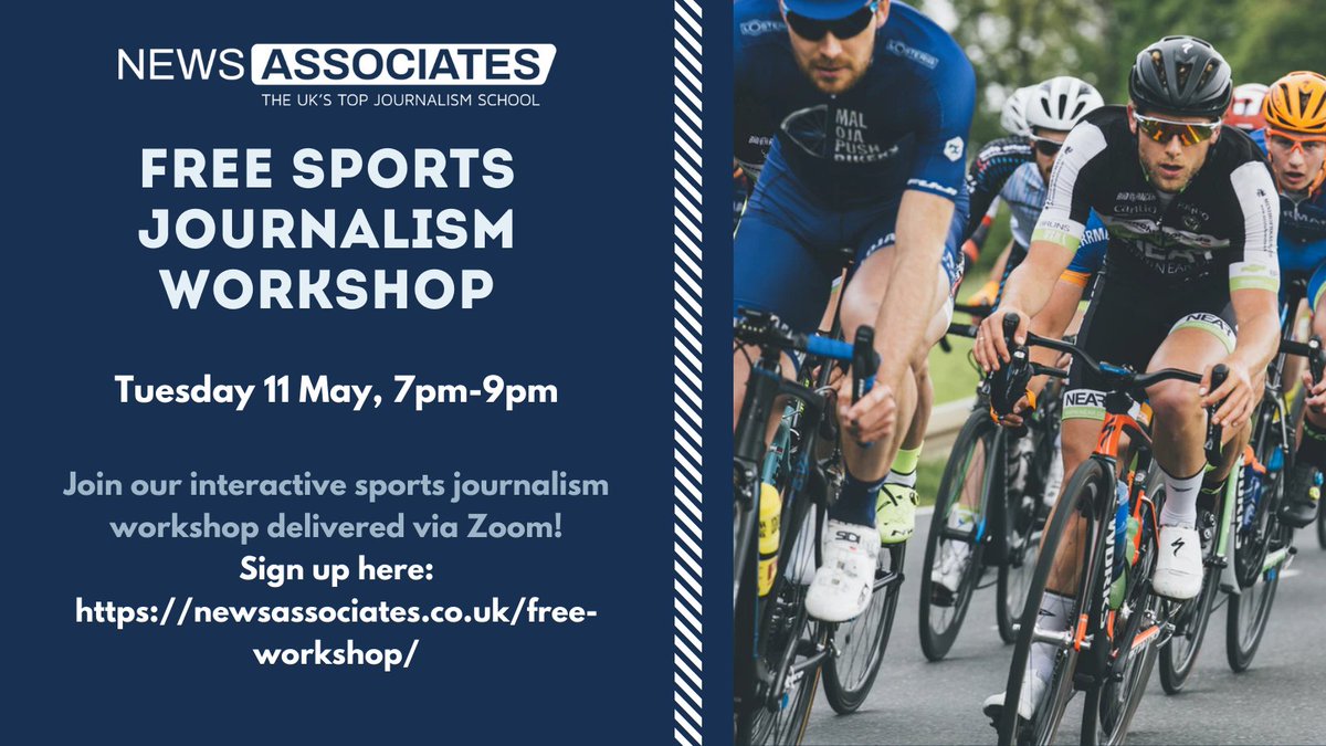 NewsAssociates's tweet image. Last chance to sign up for our sports journalism workshop TONIGHT! 🕖

Register here: newsassociates.co.uk/free-workshop/