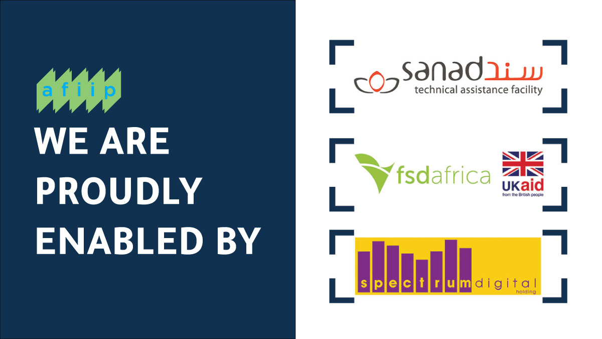 AFIIP 2021 didn't happen overnight! We are grateful to SANAD TAF of @FinanceinMotion, @FSDAfrica funded by #ukaid from <a href="/FCDOGovUK/">Foreign, Commonwealth & Development Office</a> and Spectrum Digital Holdings for their support to improve #financialinclusion in the #arabworld and this year also identify #greenfinance solutions!