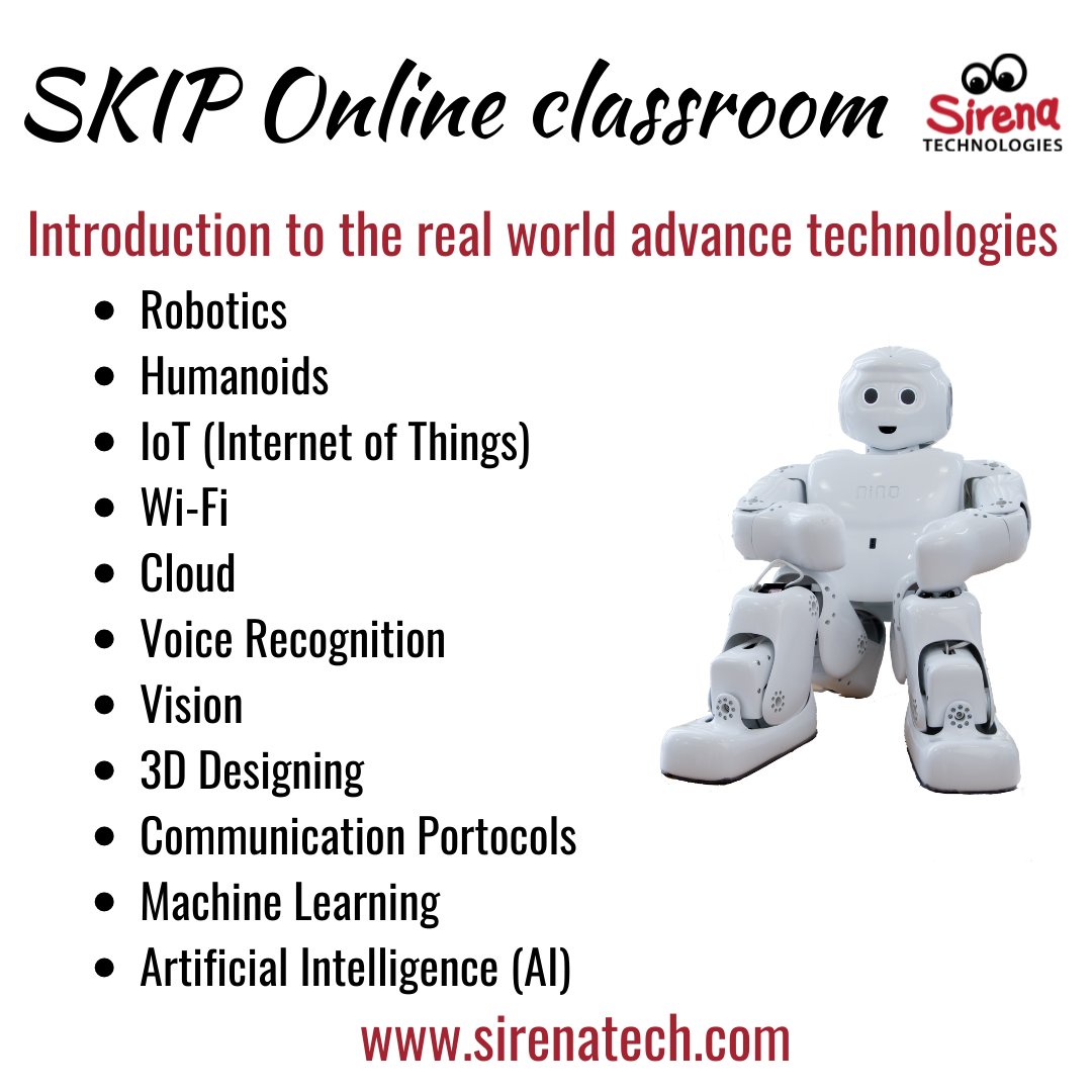 SirenaTech's tweet photo. Understand technology better with NINO and Just fly with creative skills.
To book your online classes,
Contact:+91 92642 60843
Visit: https://t.co/wfjGog0zUq
#SKIP #SKIP-PRESCHOOL #SKIP-E #SKIP-IoT #SIR #sirenatechnologies https://t.co/kJUjEw2hbE