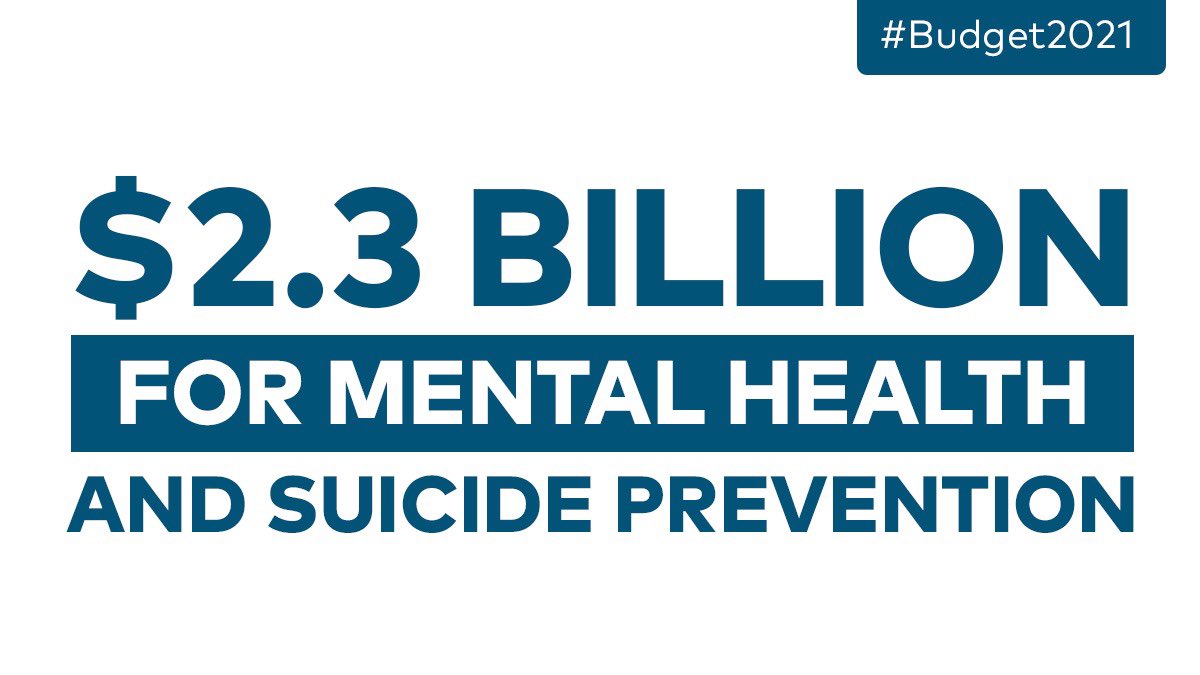 ScoMo30's tweet photo. Our Government has nearly doubled spending on mental health since we came to office.

It is a clear national priority. #Budget2021 extends our support even further with a $2.3 billion commitment to mental health care and suicide prevention. https://t.co/vkTzW4UxX6