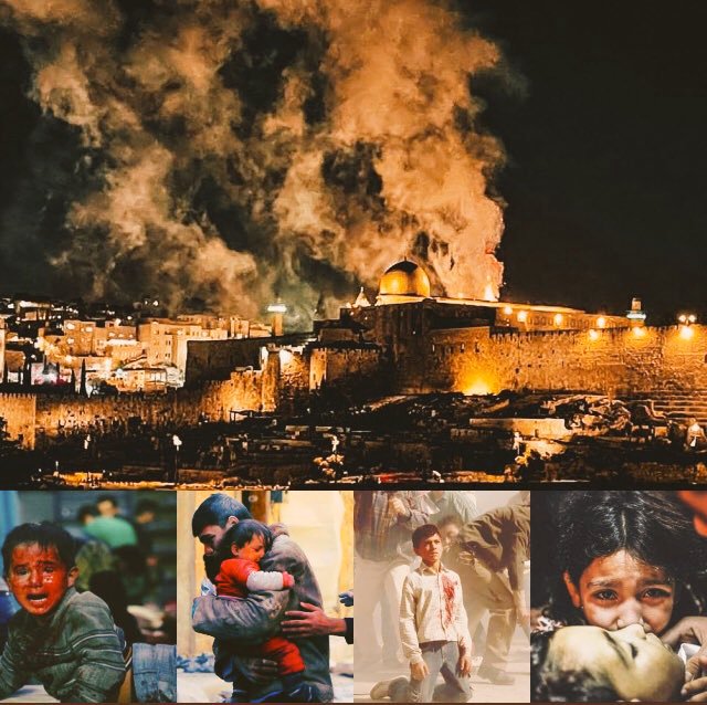 "Çocuklara verelim dünyayı,
Boyasınlar istediklerince.
Oynasınlar doyana kadar,
Kandan kavgadan uzak.
Nasıl yaşanır göstersinler bize." 

#Filistin