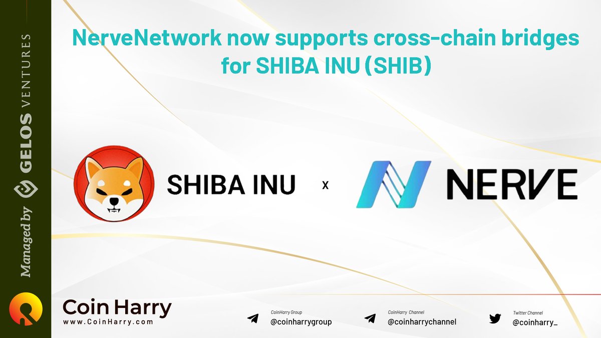 GelosGlobal's tweet photo. @nerve_network now supports cross-chain bridges for #SHIBAINU (SHIB)

👉https://t.co/fjN1XOIdye https://t.co/vqGCw81w05