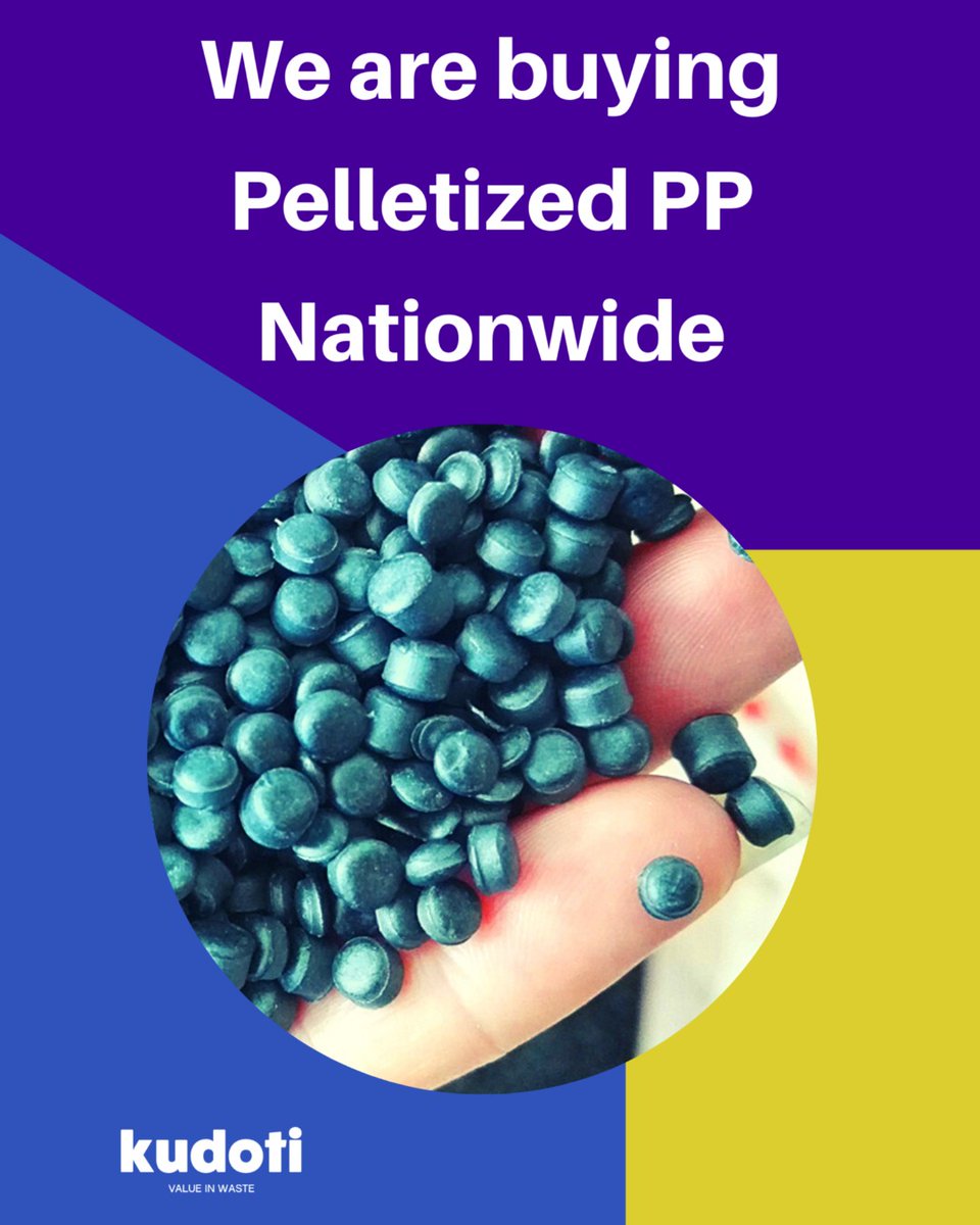 Kudoti_Waste's tweet photo. We are buying pelletized PP nationwide.
#Waste #Recycling #plastic #PP #kudoti https://t.co/eYw8KA2PKt