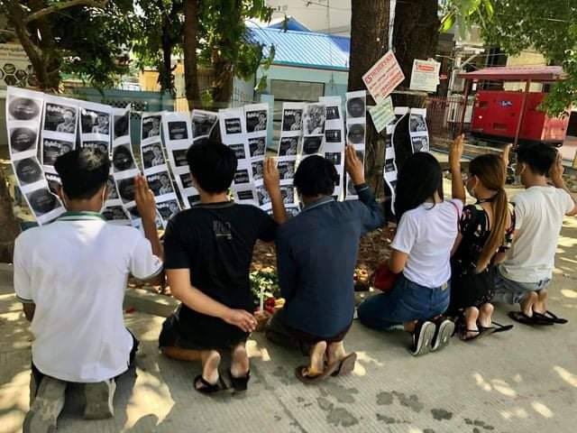 love_isloeyjun's tweet photo. Two-months memorial event was held for fallen hero Ko ChitMinThu, killed by terrorists of Junta two months ago. 
#May11Coup 
#WhatsHappeningInMyanmar https://t.co/6GALRURURj