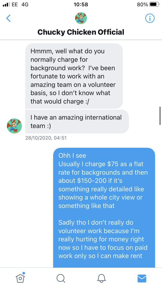 The first thing you should know is that so far, none of the animators on his projects were paid. He did agree to pay me for my work, but I would be the only person on the team paid. (please keep reading, there's a lot more)