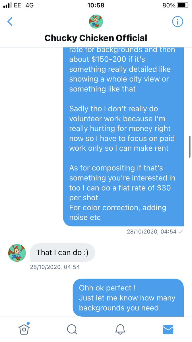 The first thing you should know is that so far, none of the animators on his projects were paid. He did agree to pay me for my work, but I would be the only person on the team paid. (please keep reading, there's a lot more)