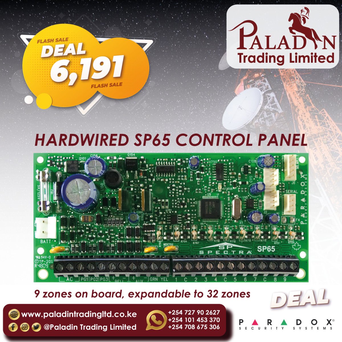 paladin_trading's tweet image. May amazing deals still ongoing. For quality and affordable intruder alarm panels. Contact us today. #paladintrading #sp65 #paradoxsecuritysystems #intruderalarms #controlpanel #securityindustry #securityfirst #amazingdeals #IOFFER #saleoff