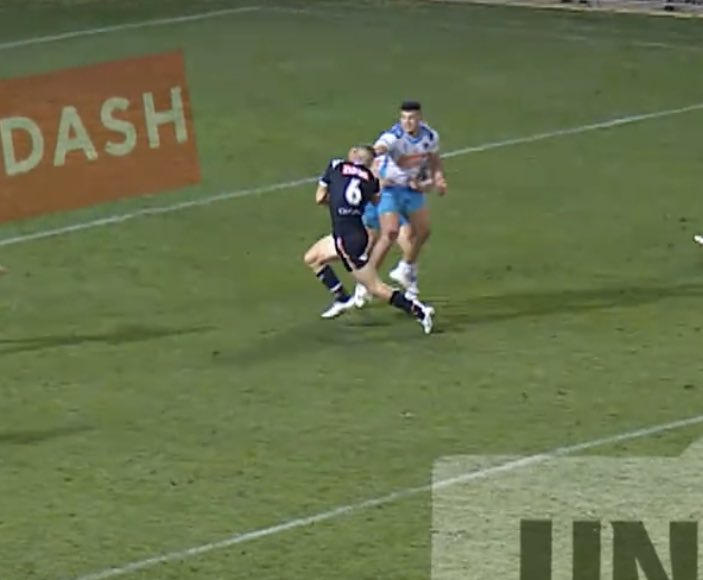 David Fifita fails in his bid to have this tackle downgraded at the #NRL judiciary and is subsequently suspended for two games.