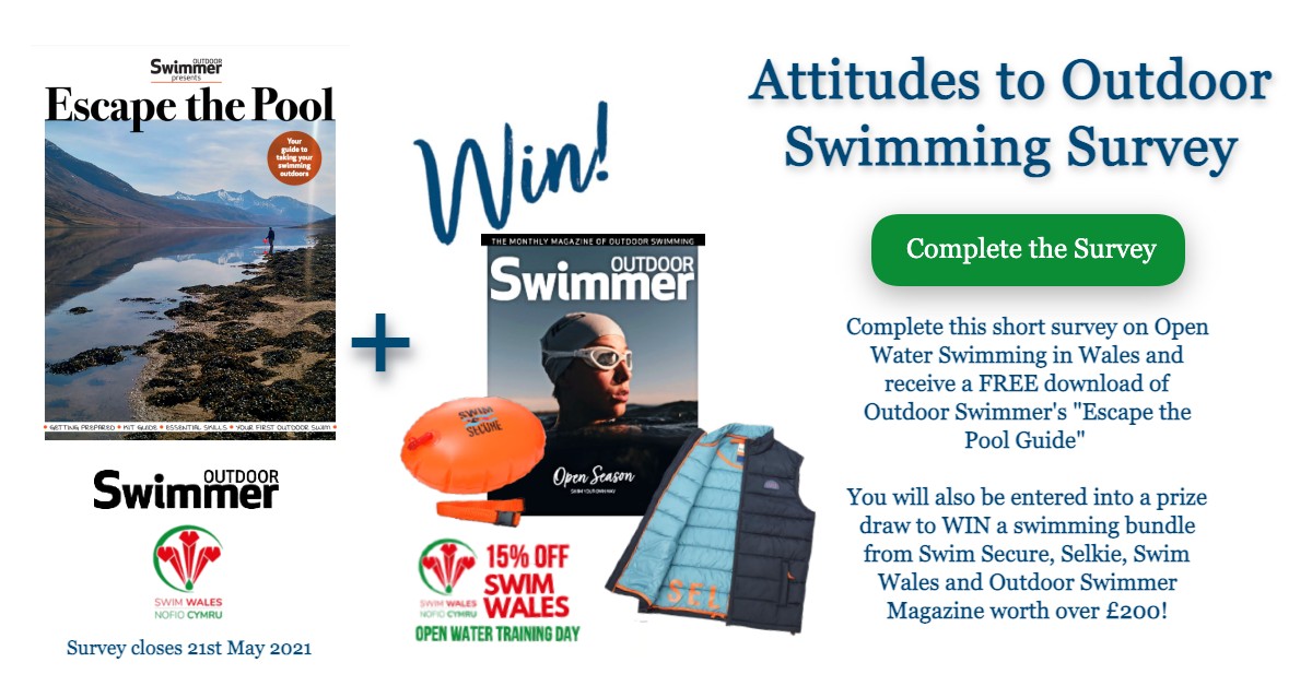 We'd love to know what you think about outdoor swimming: how does it make you feel, why do you do it, how does it impact your life? Your answers will be anonymised &amp; used to help Swim Wales &amp; the team at <a href="/outdoor_swimmer/">Outdoor Swimmer</a> 

Survey:forms.gle/H1cJ3DzDE6uk2K…

Closing date:21 May 2021