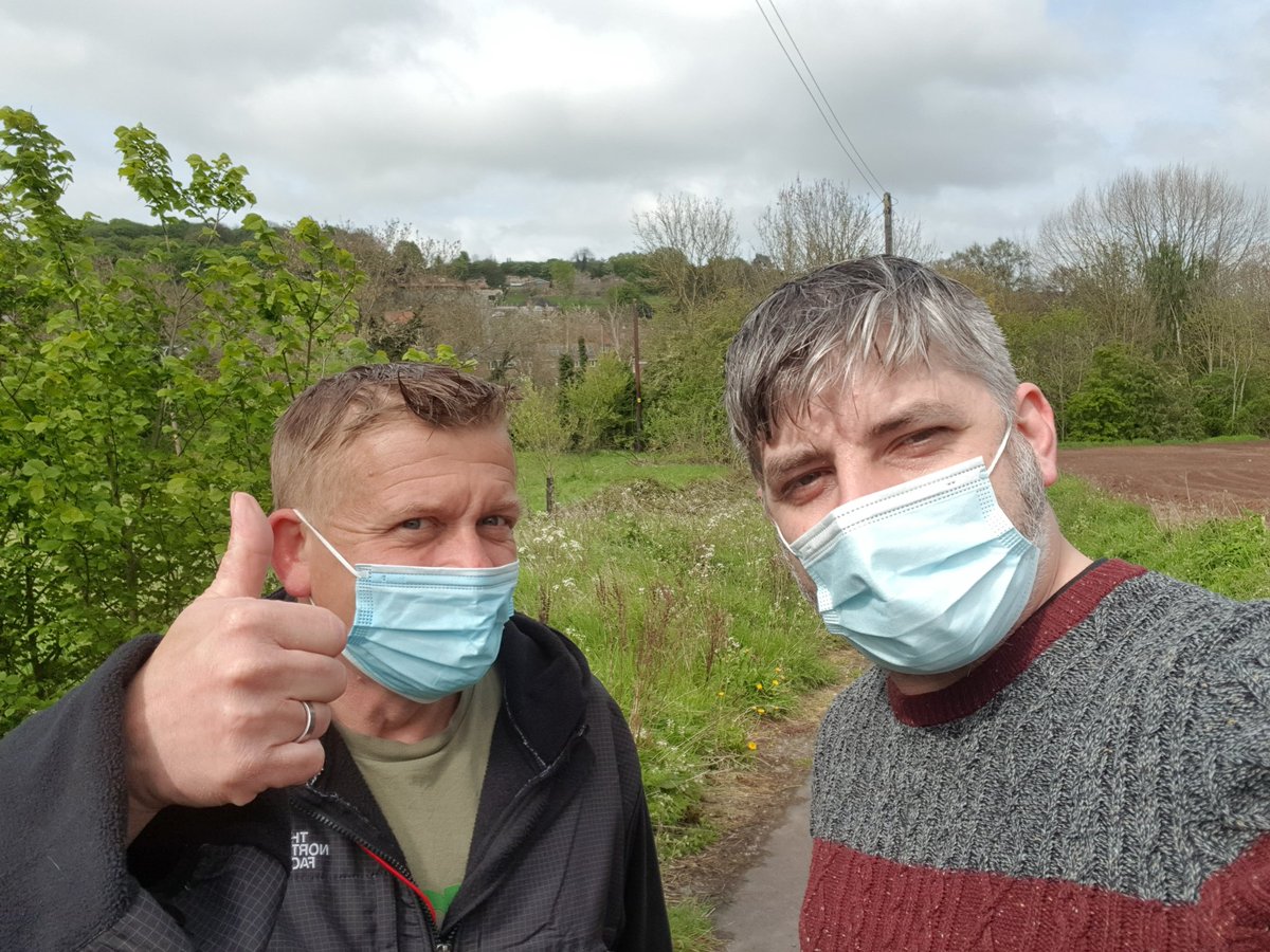 NewForwardCare's tweet photo. @SyJamesHawley and James Lucas timing a local #walk as part of our local activities #health #Support #NewForwardCare https://t.co/Pm6G4itYQ8