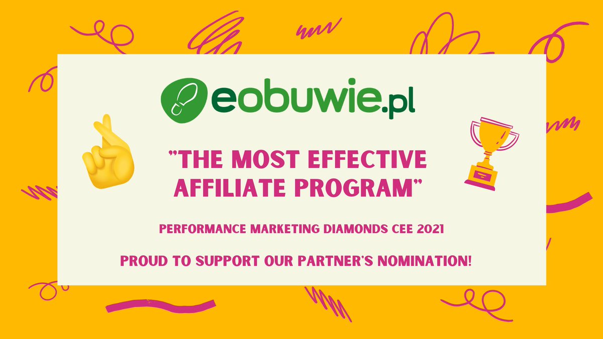 Circlewise_AS's tweet photo. Supporting the nomination of our partner @eobuwie_pl for "The most effective affiliate program" at the Performance Marketing Diamonds CEE 2021. Great prove of our Partnership Hub. π€ππ
#eobuwie #circlewise #pmdiamonds #performancemarketing #partnerprogram #success https://t.co/6P6aWwyAky