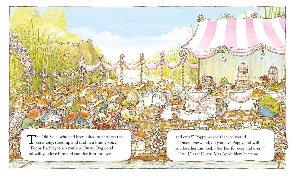 The queen  @britneyspears said ‘If I [were] a mouse, this is where I'd wanna live’ and who can argue with that?We’re celebrating the 40th Anniversary of Brambly Hedge and Summer Story is out this week!The mice try to plan an unusual wedding in this beautifully illustrated tale