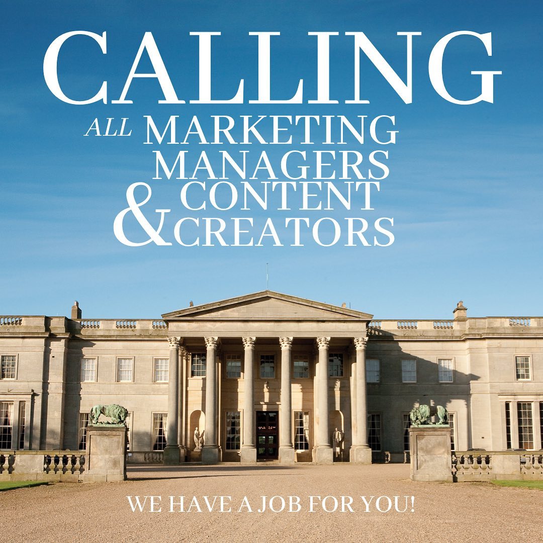Calling all Marketing Managers and Content Creators 📢
Are you a media-savvy, creative with a love for marketing? Are you looking for a new and exciting opportunity in one of the leading destinations in the North- East?
Find out more: wynyardhall.co.uk/about-us/caree…