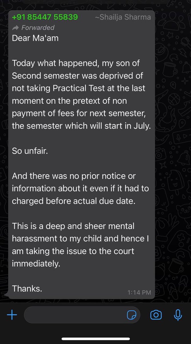 Rohan1Saluja's tweet photo. #ChandigarhUniversity #WeWantAnswers
#BeTrueToYourStudentsCU
#ReplyCU
Please Help - 
@ugc_india @AmanDhattarwal @PunjabGovtIndia @Amrinder_1 @INCPunjab https://t.co/SQJkMII9Sk