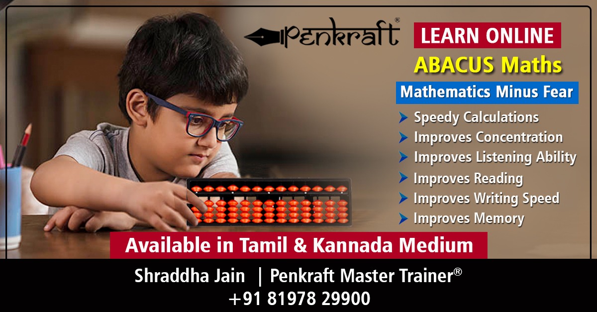 PenkraftTweets's tweet photo. Enroll your child with #Penkraft #AbacusMaths course with #PenkraftMasterTrainer ®️Shraddha Jain at #Penkraft #Bangalore
Contact-8197829900
https://t.co/ATjpT5RgGx
Available in Tamil & Kannada Medium
#PenkraftBangaloreCentre #Abacus #CertifiedCourse #Maths #AbacusCourse https://t.co/uQ0HR3FRUO